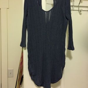 Blue free people shirt